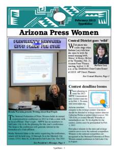 February 2013 TypeRider Arizona Press Women Central District goes ‘wild’