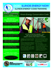 DCEO ILLINOIS ENERGY NOW ILLINOIS ENERGY CODE TRAINING FREE Training provided by the Illinois Energy & Recycling Office