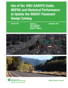 Updating the Pavement Thickness Design Table for the Washington State Department of Transportation