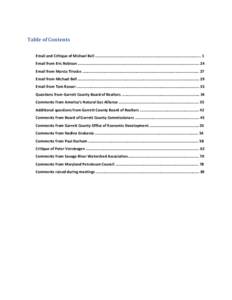 Table of Contents Email and Critique of Michael Bell ............................................................................................... 1 Email from Eric Robison .............................................
