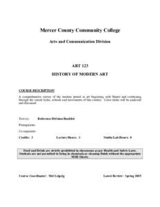 Microsoft Word - ART123 History of Modern Art-CO.doc