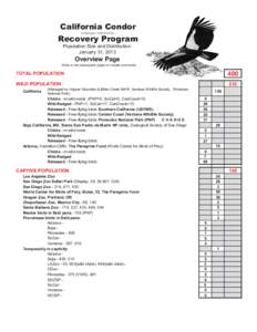 Zoology / California Condor / Ventana Wildlife Society / Ornithology / California / The Peregrine Fund / World Center for Birds of Prey / Condor / Bird / Cathartidae / New World vultures / Parks in San Diego /  California