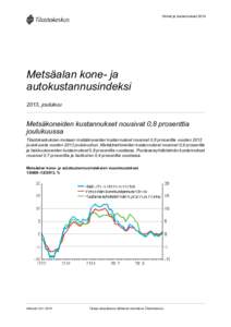Hinnat ja kustannukset[removed]Metsäalan kone- ja autokustannusindeksi 2013, joulukuu