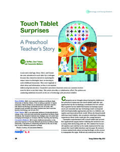 Technology and Young Children  Touch Tablet Surprises A Preschool Teacher’s Story