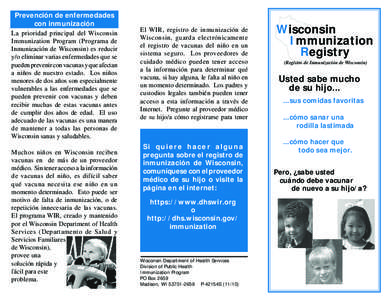 Wisconsin Immunization Registry (WIR) - Spanish
