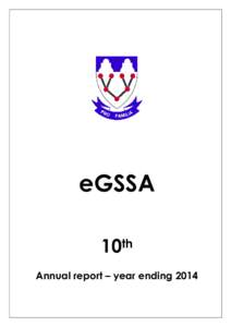 The eGSSA branch of the Genealogical Society of South Africa, Annual Report for 2104