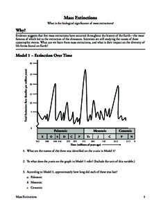 Extinction Rates and Geological Time