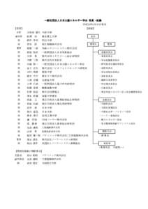 一般社団法人日本太陽エネルギー学会 役員・組織 平成26年5月30日現在 【役員】 会長  【組織】