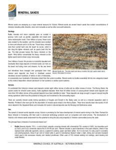 Microsoft Word - Minerals Thematic and Fact Sheets - Fact Sheets - Mineral sands - Formatted.DOCX