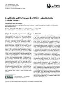 Clim. Past, 6, 401–410, 2010 www.clim-past.netdoi:cp © Author(sCC Attribution 3.0 License.  Climate