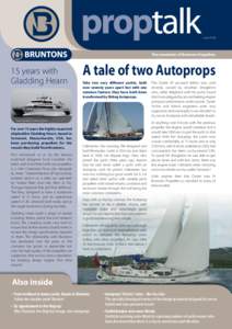 Issue No.8  The newsletter of Bruntons Propellers 15 years with Gladding Hearn