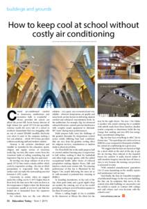 buildings and grounds  How to keep cool at school without costly air conditioning Darwin Cathedral