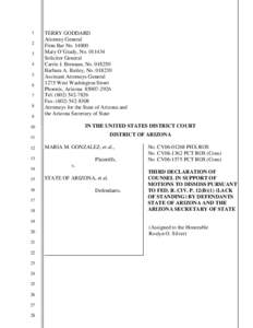 Geography of the United States / Arizona Attorney General / Terry Goddard / Roslyn O. Silver / Geography of Arizona / Phoenix metropolitan area / Arizona