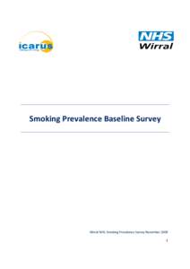 Smoking Prevalence Baseline Survey  Wirral NHS: Smoking Prevalence Survey November[removed]  November 2009