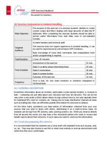 CERT Exercises Handbook  112 Document for teachers