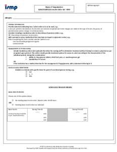 Addressograph Name of Organization SUBCUTANEOUS Insulin Order Set - NPO Allergies: _________________________