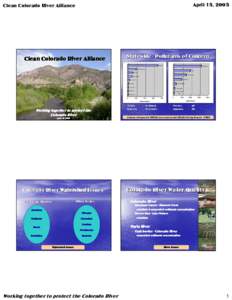 Hydrology / Chemical elements / Aquifers / Aquatic ecology / Sonoran Desert / Uranium mining / Perchlorate / Groundwater / Topock /  Arizona / Chemistry / Water / Matter