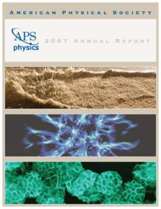 American Physical Society  APS[removed]Annual Report