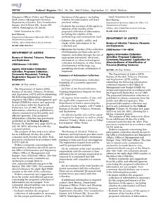 [removed]Federal Register / Vol. 78, No[removed]Friday, September 27, [removed]Notices Clearance Officer, Policy and Planning Staff, Justice Management Division,