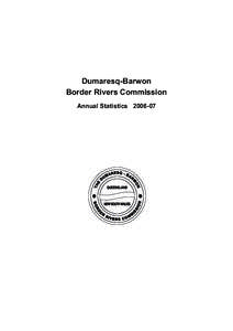 Table 1 - Key Features of Border Rivers Work