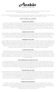 Bar director’s JOSH GOLDMAN and JULIAN COX are proud to present a listing of cocktails by historical eras for your enjoyment! The following are descriptions of each of the eras on Acabar’s menu. The history of the co