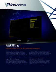 NAVCANtrac  u Innovative air traffic control for advanced airspace management. NAVCANtrac sets new standards for air traffic