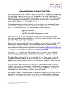 Michigan / Canada–United States border / Geography of the United States / Windsor /  Ontario / Detroit River International Crossing / Dric / Detroit–Windsor / Detroit / Environmental impact assessment / Detroit River / Metro Detroit / Geography of Michigan