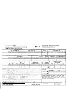 STATE OF FLORIDA DEPARTMENT OF FINANCIAL SERVICES BUREAU OF STATE PAYROLLS .SQC. SEC. NUM[removed]W-4