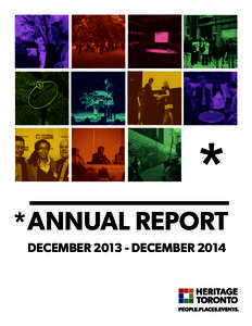 * * 	ANNUAL REPORT DECEMBER[removed]DECEMBER 2014