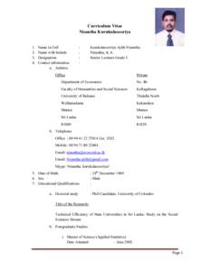 Microsoft Word - CV-Nisantha Kurukulasooriya