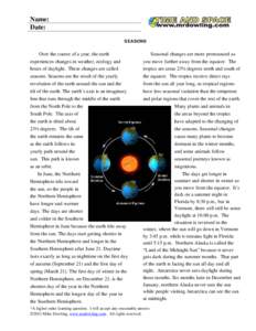 Calendars / Climate / Climatology / Units of time / Hemispheres / Season / Daytime / Northern Hemisphere / Midnight sun / Measurement / Astronomy / Atmospheric sciences