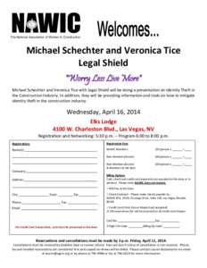 The National Association of Women in Construction  Michael Schechter and Veronica Tice Legal Shield 