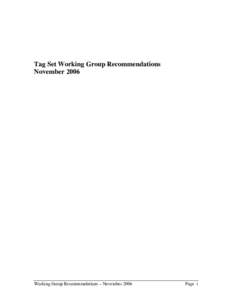 Microsoft Word - WG Recommendations-2006-Nov.doc