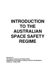 Australian Space Safety Regime Overview