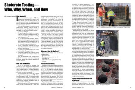 Shotcrete Testing- Who, Why, When, and How
