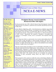 National Center on Elder Abuse E-News