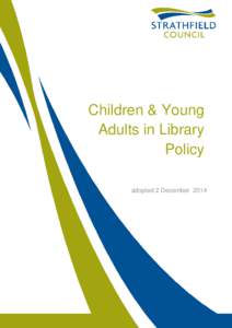 Microsoft Word - Children & Young Adults in the Library Policy
