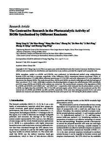 Hindawi Publishing Corporation Journal of Nanomaterials Volume 2012, Article ID[removed], 9 pages doi:[removed][removed]Research Article