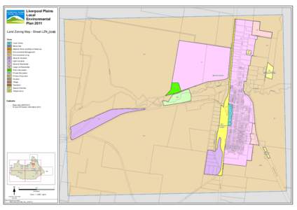 Liverpool Plains Local Environmental Plan 2011 Land Zoning Map - Sheet LZN_004B