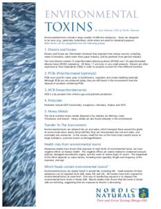 environmental  toxins by Joar Opheim, CEO of Nordic Naturals