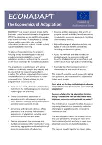 Statistics / Economics / Costs / Cost–benefit analysis / Public finance / Uncertainty / Economic appraisal / Adaptation to global warming / Evaluation methods / Decision theory / Science