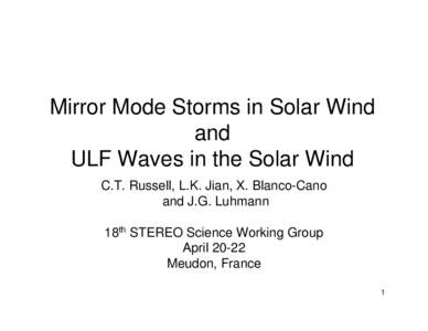 Mirror Mode Storms in Solar Wind and ULF Waves in the Solar Wind