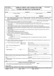 State of Alabama Unified Judicial System Form C-25A Rev. 6/07