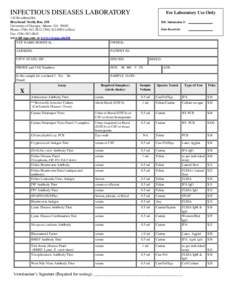 INFECTIOUS DISEASES LABORATORY 110 Riverbend Rd. Riverbend North, Rm. 150 University of Georgia, Athens, GA[removed]Phone: ([removed][removed]office) Fax: ([removed]