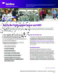 Cancer research / National Institutes of Health / Bethesda /  Maryland / Nursing research / Medical research / BIOMED / Frederick /  Maryland / Health / Medicine / Research