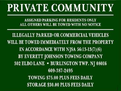 September 24, 2012 TO ALL RESIDENTS OF HARWOOD COURT IN THE LAKES AT LARCHMONT CONDOMINIUMS ASSIGNED PARKING ON HARWOOD COURT As you know, parking within the Lakes Condos community has been in short supply.