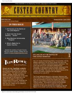 Custer Country Newsletter