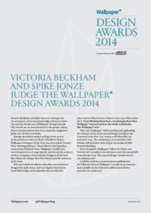 ∑  DESIGN AWARDS 2014 in association with