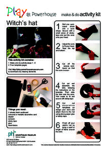 make & do activity kit  Witch’s hat 1