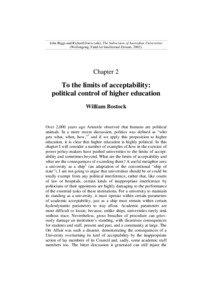 John Biggs and Richard Davis (eds), The Subversion of Australian Universities (Wollongong: Fund for Intellectual Dissent, 2002).